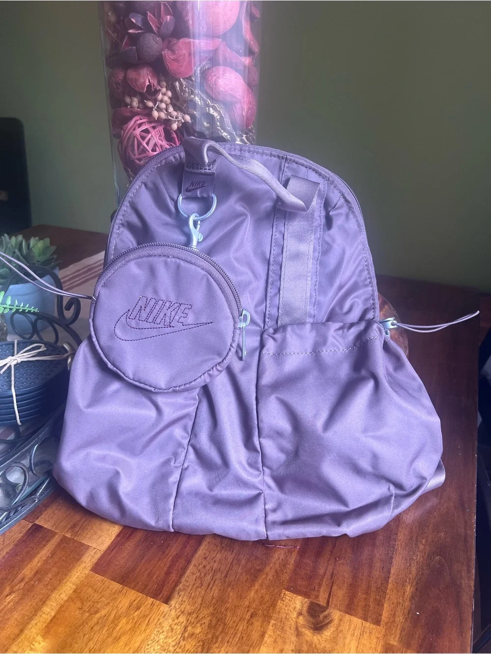 Nike Sportswear Futura Mini Luxe Backpack with Coin pouch (plum/maroon)